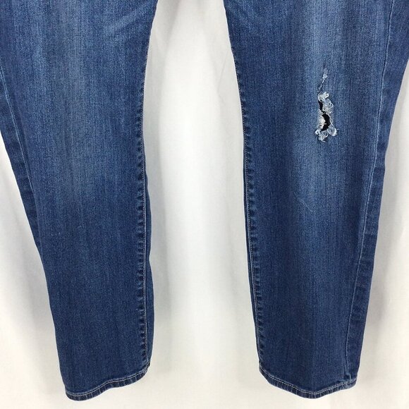 Kut from the Kloth Boyfriend Jeans Womens Size 18W Distressed Denim Medium Wash - Picture 4 of 7